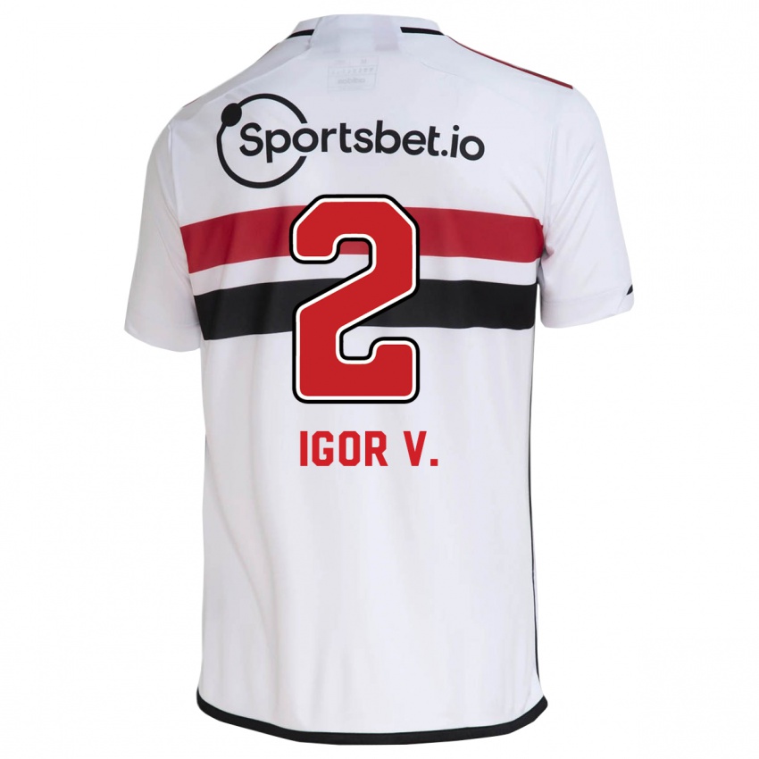 Donna Maglia Igor Vinicius #2 Bianco Kit Gara Home 2023/24 Maglietta