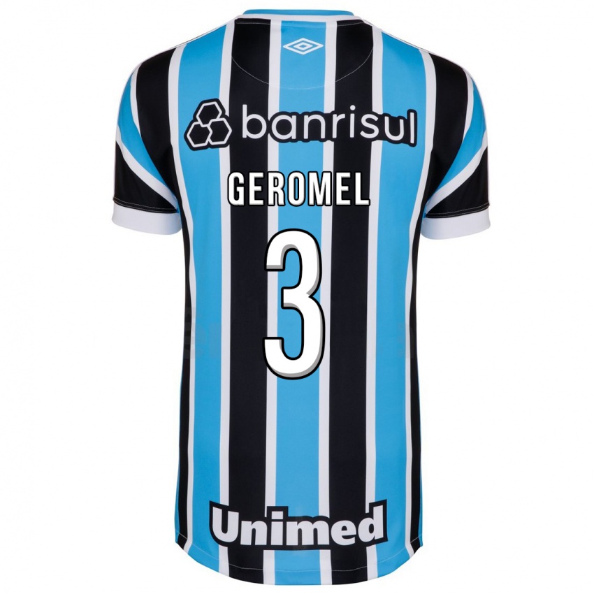 Donna Maglia Pedro Geromel #3 Blu Kit Gara Home 2023/24 Maglietta