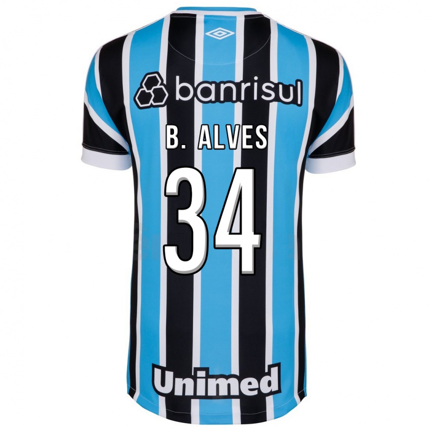 Donna Maglia Bruno Alves #34 Blu Kit Gara Home 2023/24 Maglietta