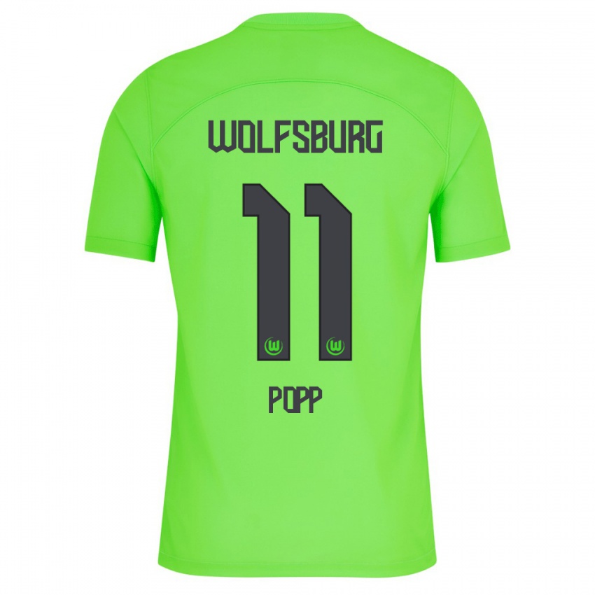 Donna Maglia Alexandra Popp #11 Verde Kit Gara Home 2023/24 Maglietta