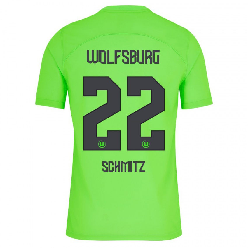 Donna Maglia Lisa Schmitz #22 Verde Kit Gara Home 2023/24 Maglietta