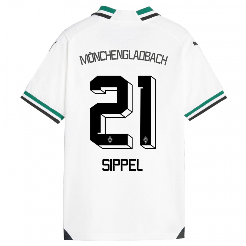 Donna Maglia Tobias Sippel #21 Bianco Verde Kit Gara Home 2023/24 Maglietta