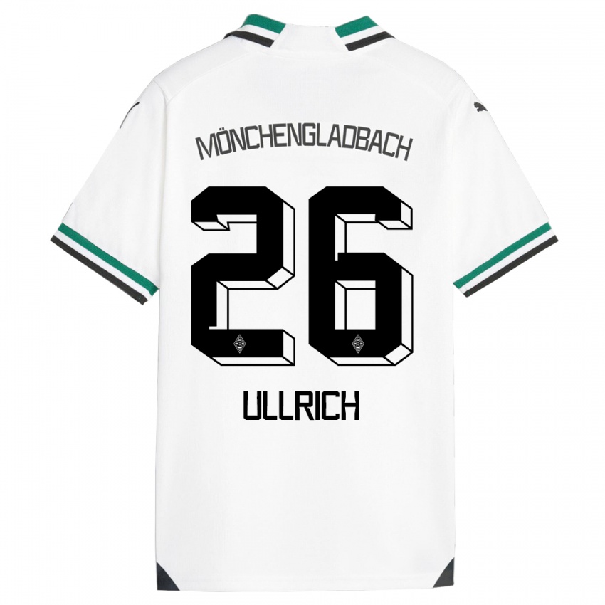Donna Maglia Lukas Ullrich #26 Bianco Verde Kit Gara Home 2023/24 Maglietta