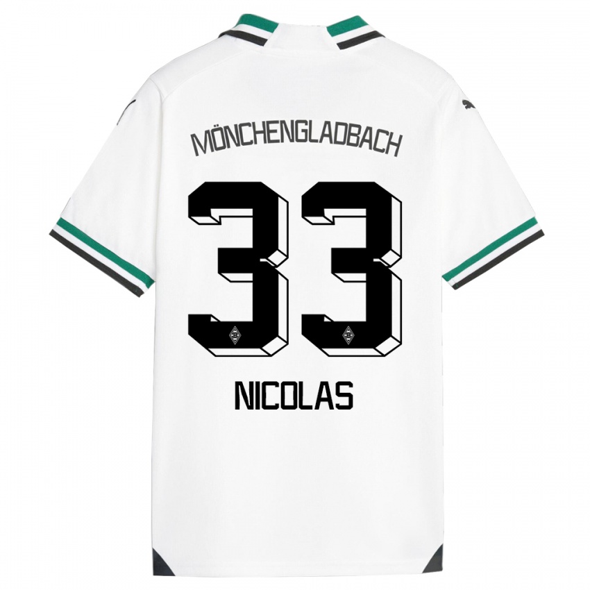 Donna Maglia Moritz Nicolas #33 Bianco Verde Kit Gara Home 2023/24 Maglietta