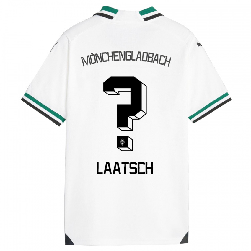 Donna Maglia Leonard Laatsch #0 Bianco Verde Kit Gara Home 2023/24 Maglietta