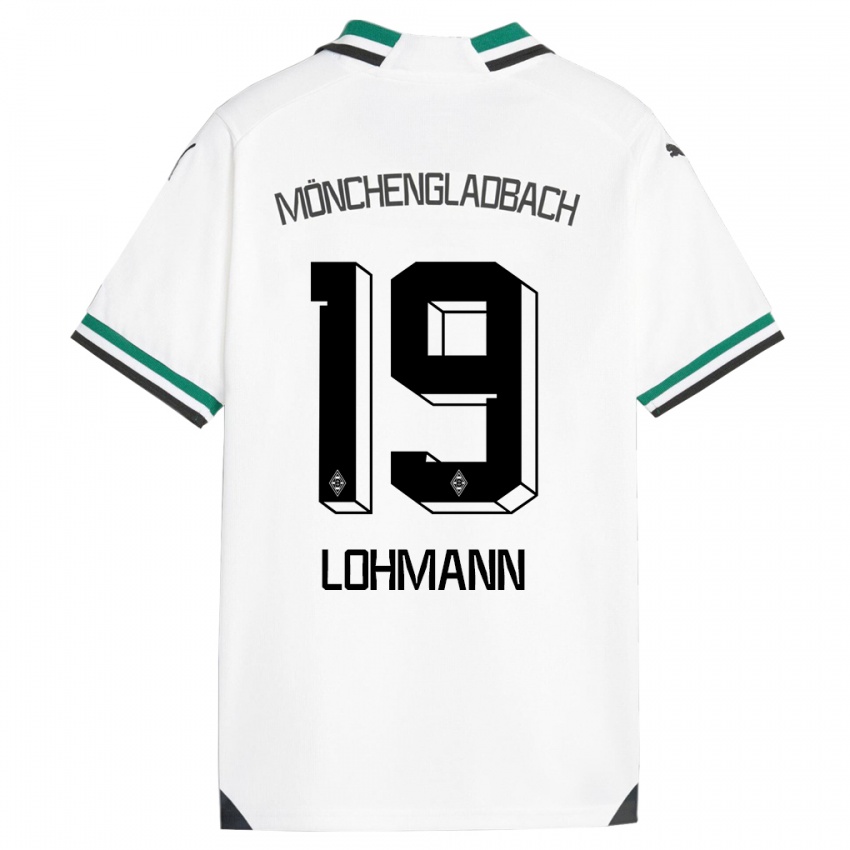 Donna Maglia Mona Lohmann #19 Bianco Verde Kit Gara Home 2023/24 Maglietta