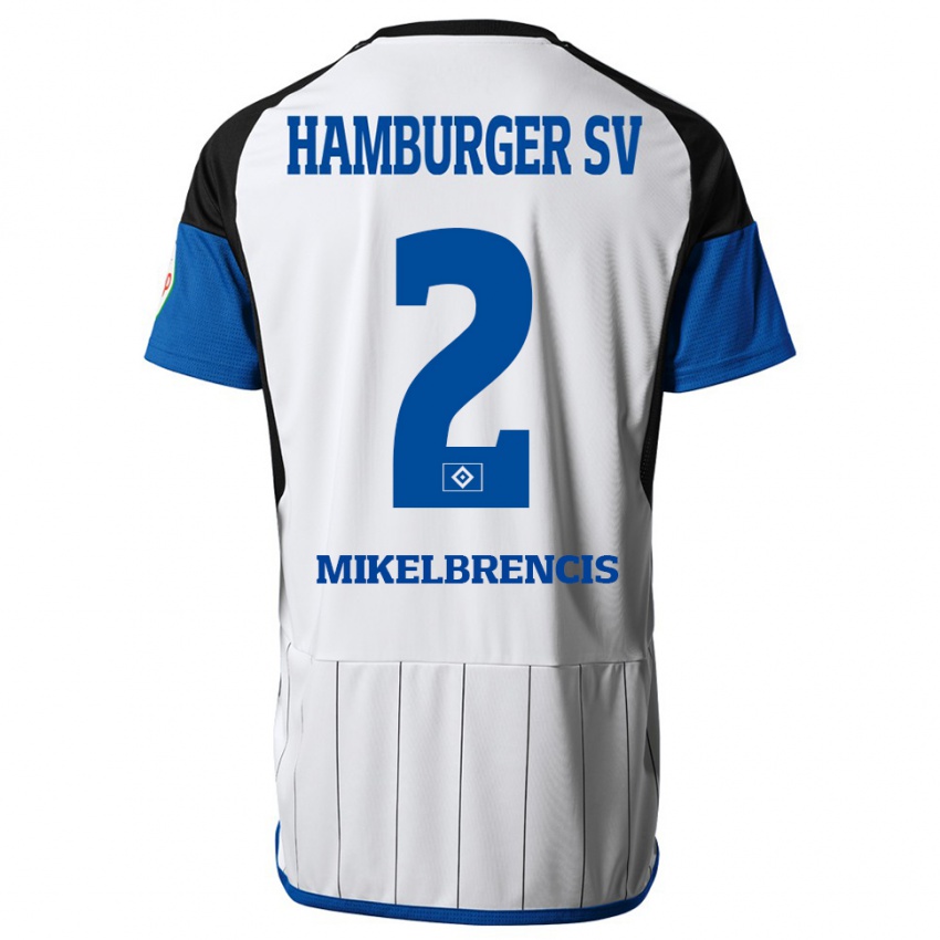 Donna Maglia William Mikelbrencis #2 Bianco Kit Gara Home 2023/24 Maglietta