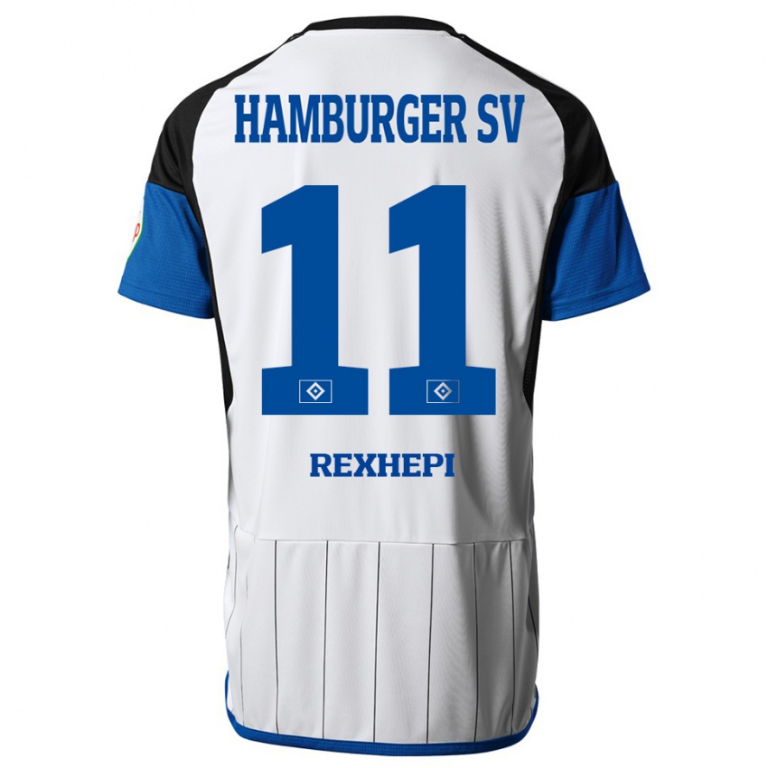 Donna Maglia Arlind Rexhepi #11 Bianco Kit Gara Home 2023/24 Maglietta