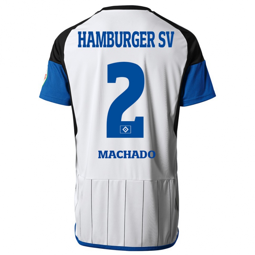 Donna Maglia Kilian Hölscher Machado #2 Bianco Kit Gara Home 2023/24 Maglietta