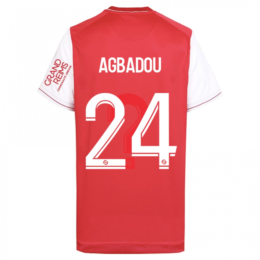 Donna Maglia Emmanuel Agbadou #24 Rosso Kit Gara Home 2023/24 Maglietta