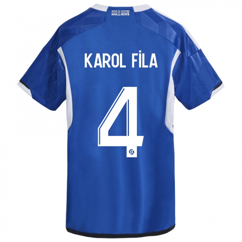 Donna Maglia Karol Fila #4 Blu Kit Gara Home 2023/24 Maglietta