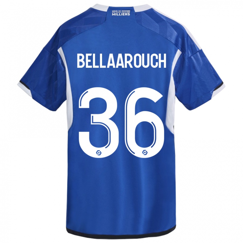 Donna Maglia Alaa Bellaarouch #36 Blu Kit Gara Home 2023/24 Maglietta