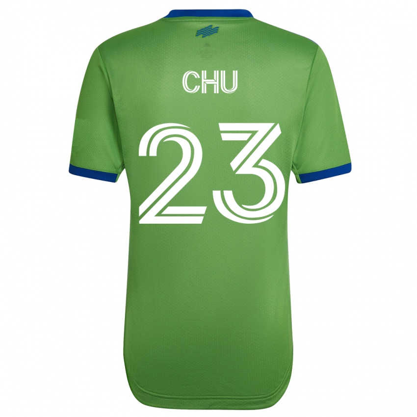 Donna Maglia Leo Chu #23 Verde Kit Gara Home 2023/24 Maglietta