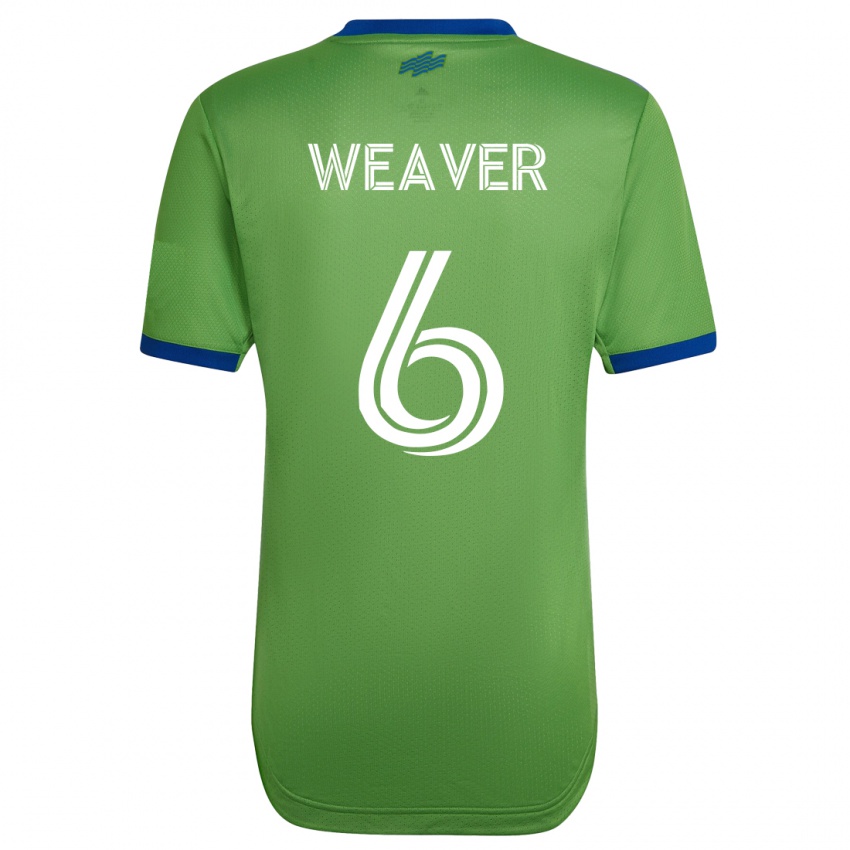 Donna Maglia Morgan Weaver #6 Verde Kit Gara Home 2023/24 Maglietta