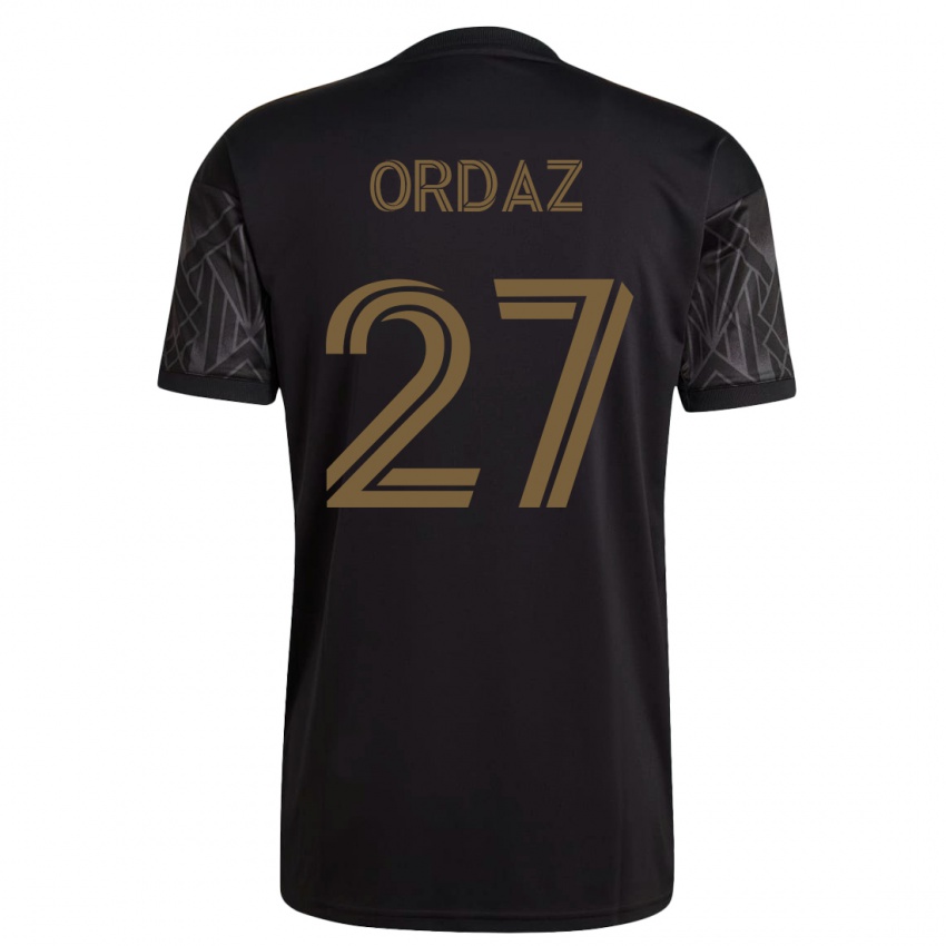 Donna Maglia Nathan Ordaz #27 Nero Kit Gara Home 2023/24 Maglietta