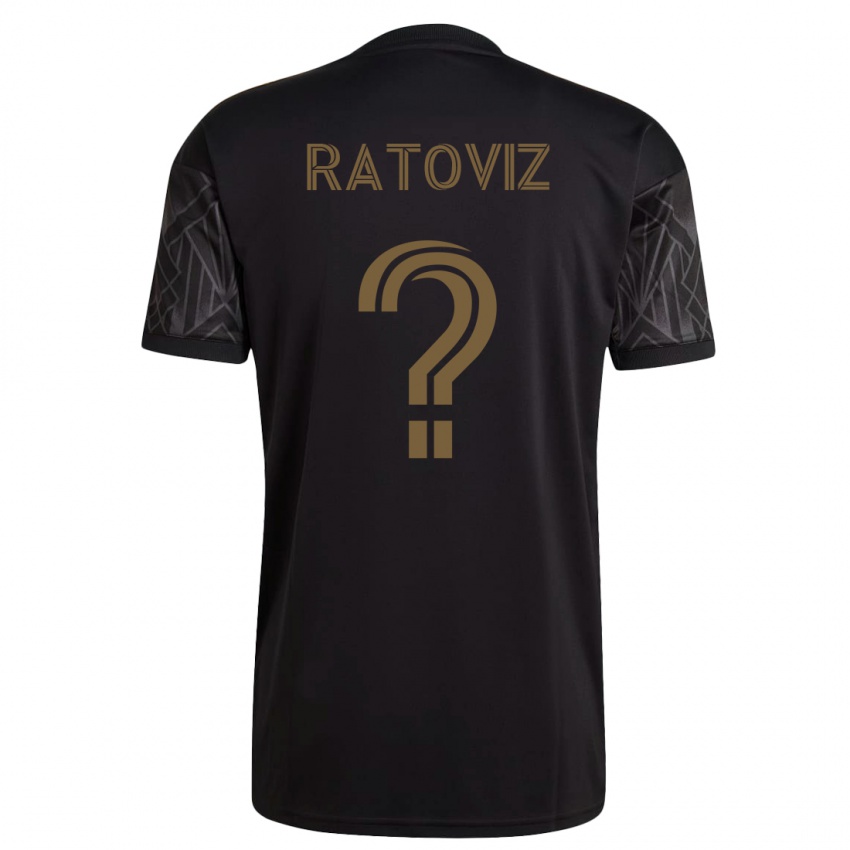 Donna Maglia Tamir Ratoviz #0 Nero Kit Gara Home 2023/24 Maglietta