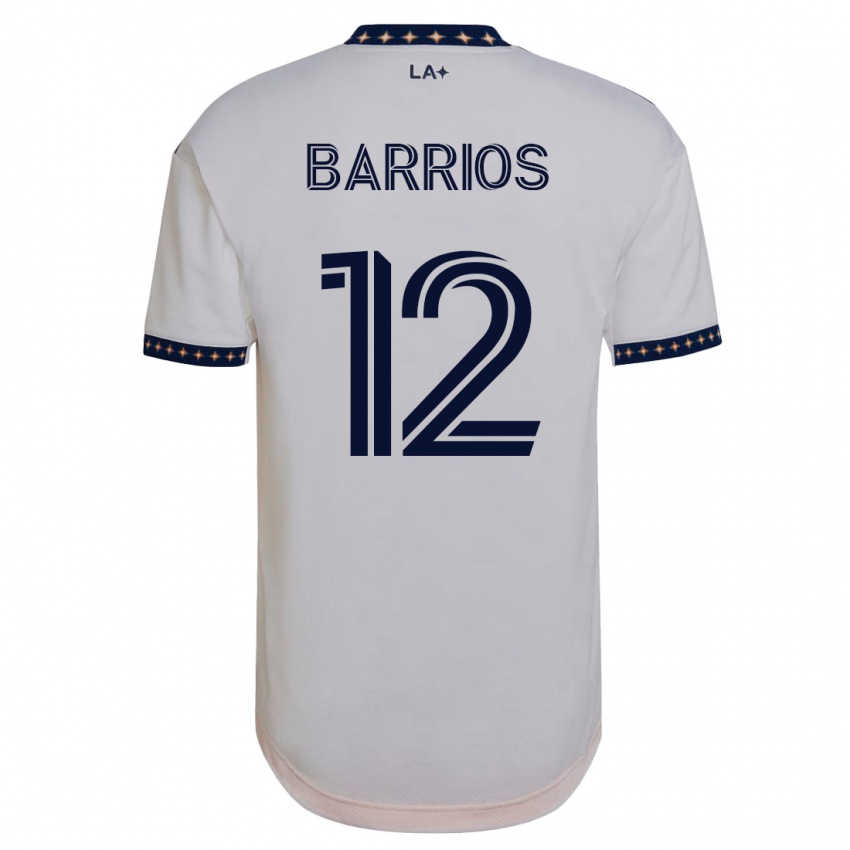 Donna Maglia Michael Barrios #12 Bianco Kit Gara Home 2023/24 Maglietta