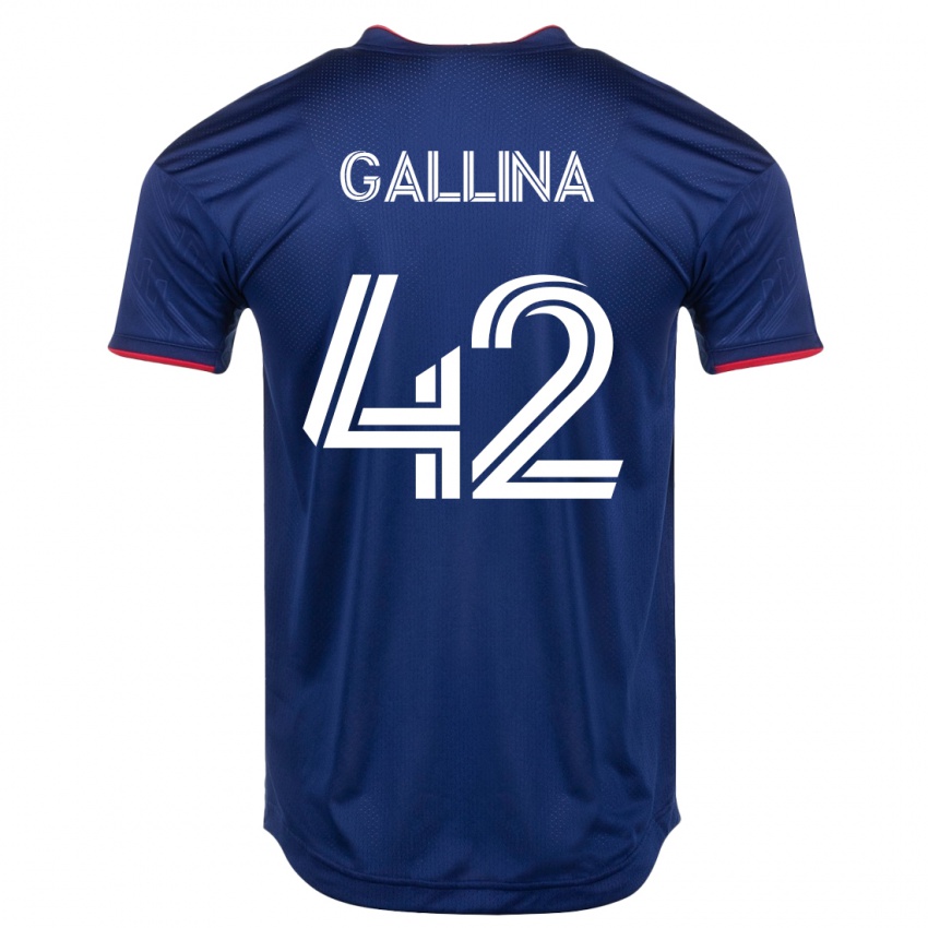 Donna Maglia Henrique Gallina #42 Marina Militare Kit Gara Home 2023/24 Maglietta