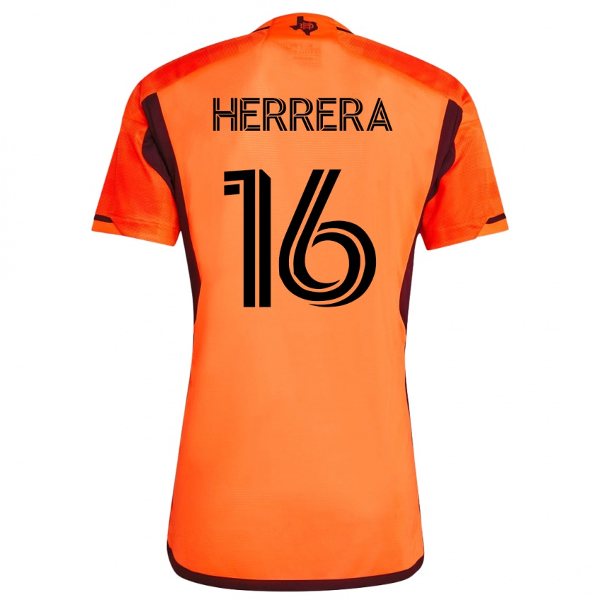 Donna Maglia Hector Herrera #16 Arancia Kit Gara Home 2023/24 Maglietta