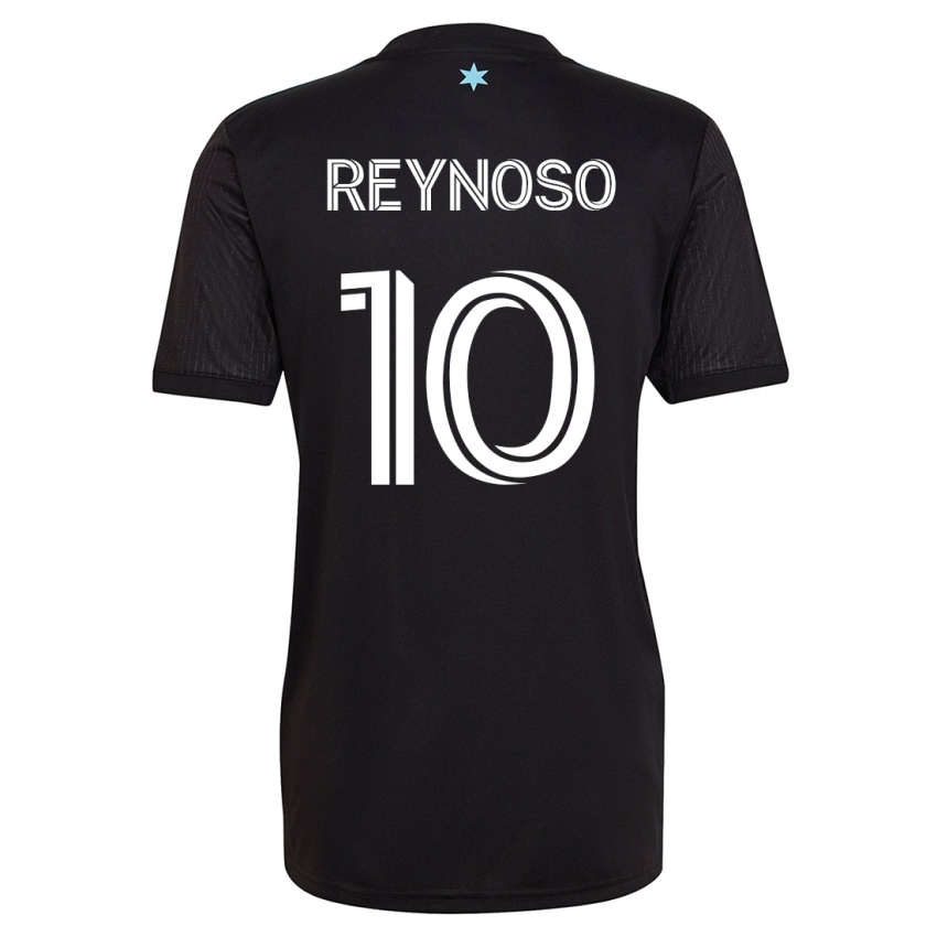 Donna Maglia Emanuel Reynoso #10 Nero Kit Gara Home 2023/24 Maglietta