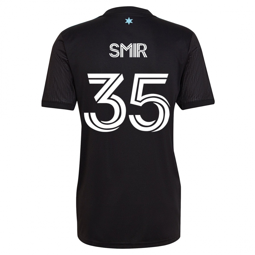 Donna Maglia Alec Smir #35 Nero Kit Gara Home 2023/24 Maglietta