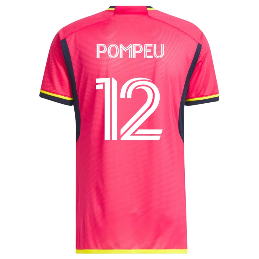 Donna Maglia Célio Pompeu #12 Rosa Kit Gara Home 2023/24 Maglietta