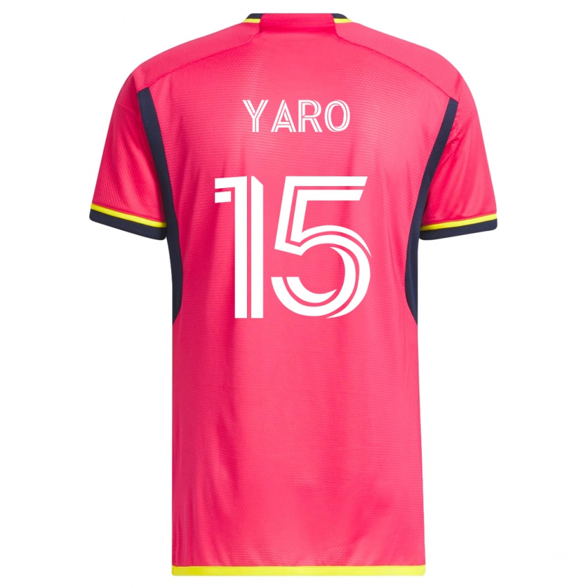 Donna Maglia Joshua Yaro #15 Rosa Kit Gara Home 2023/24 Maglietta