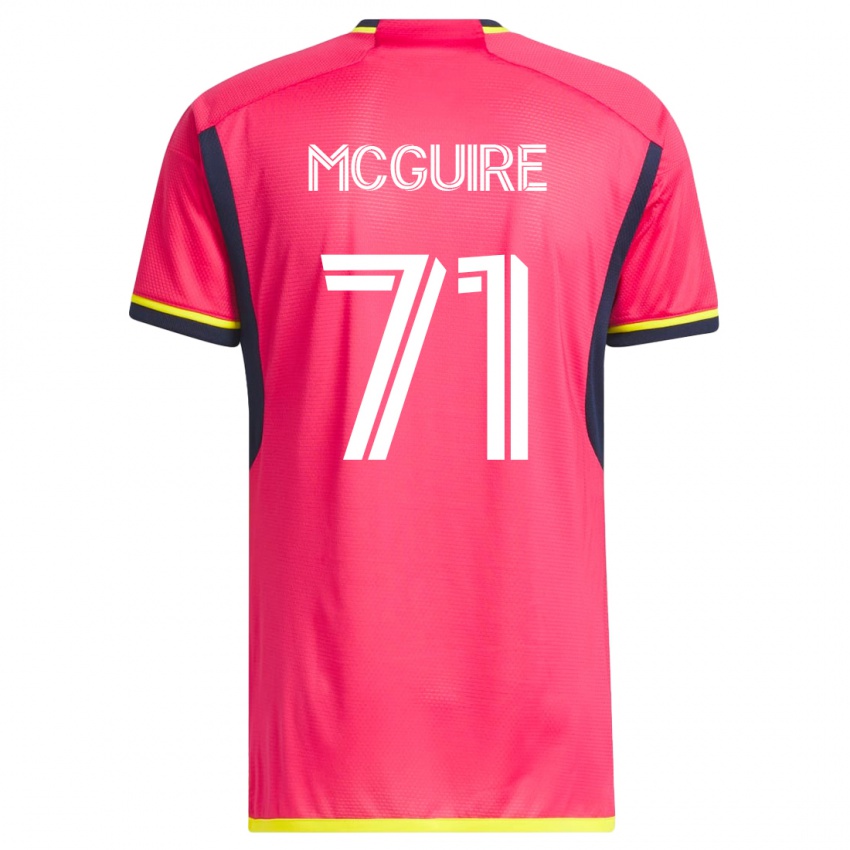 Donna Maglia Nolan Mcguire #71 Rosa Kit Gara Home 2023/24 Maglietta