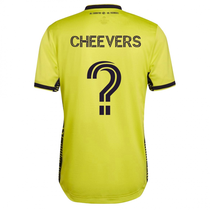 Donna Maglia Scott Cheevers #0 Giallo Kit Gara Home 2023/24 Maglietta