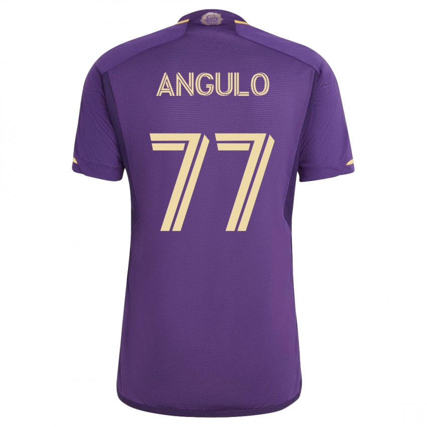 Donna Maglia Iván Angulo #77 Viola Kit Gara Home 2023/24 Maglietta