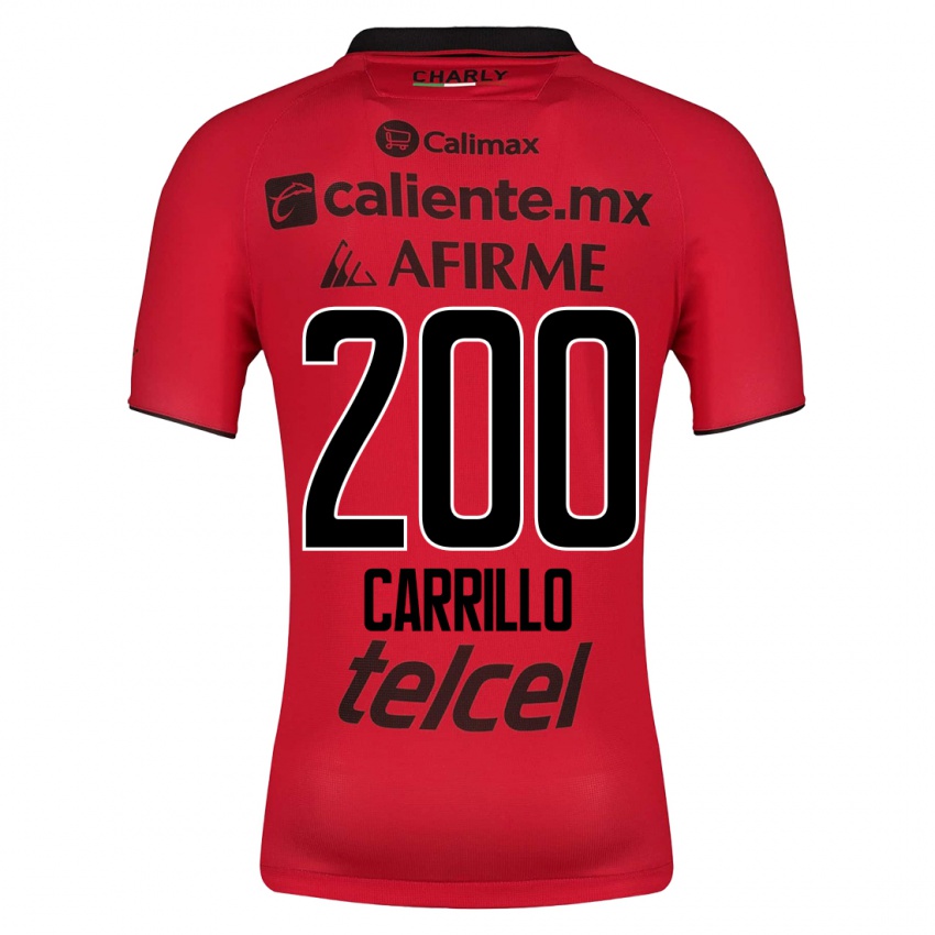 Donna Maglia Manuel Carrillo #200 Rosso Kit Gara Home 2023/24 Maglietta