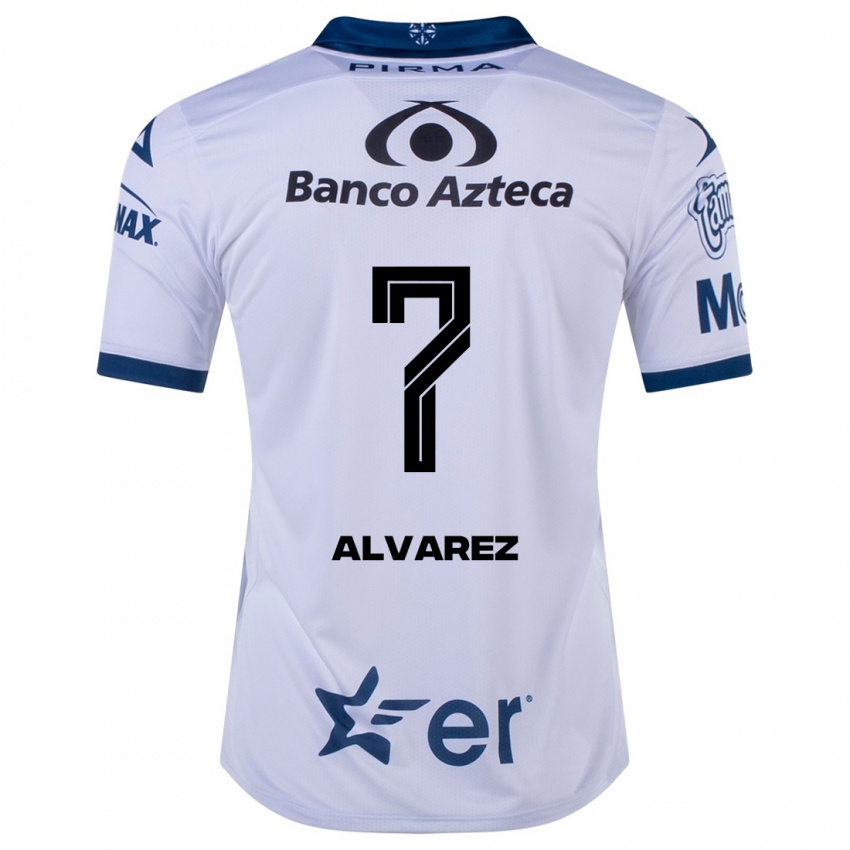 Donna Maglia Daniel Álvarez #7 Bianco Kit Gara Home 2023/24 Maglietta