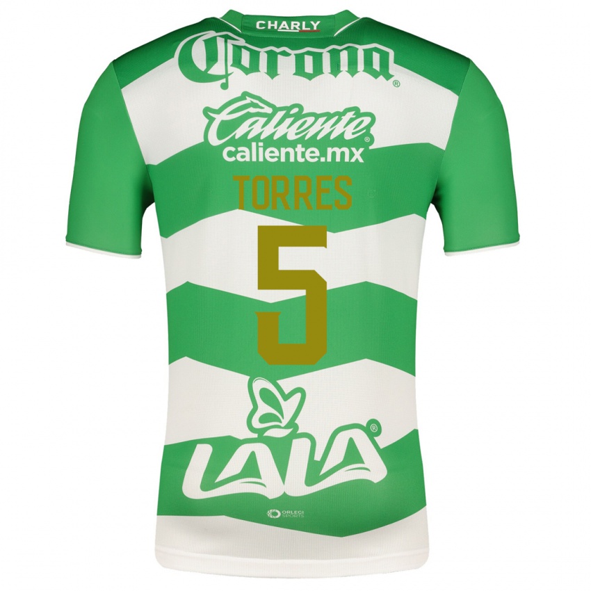 Donna Maglia Felix Torres #5 Verde Kit Gara Home 2023/24 Maglietta