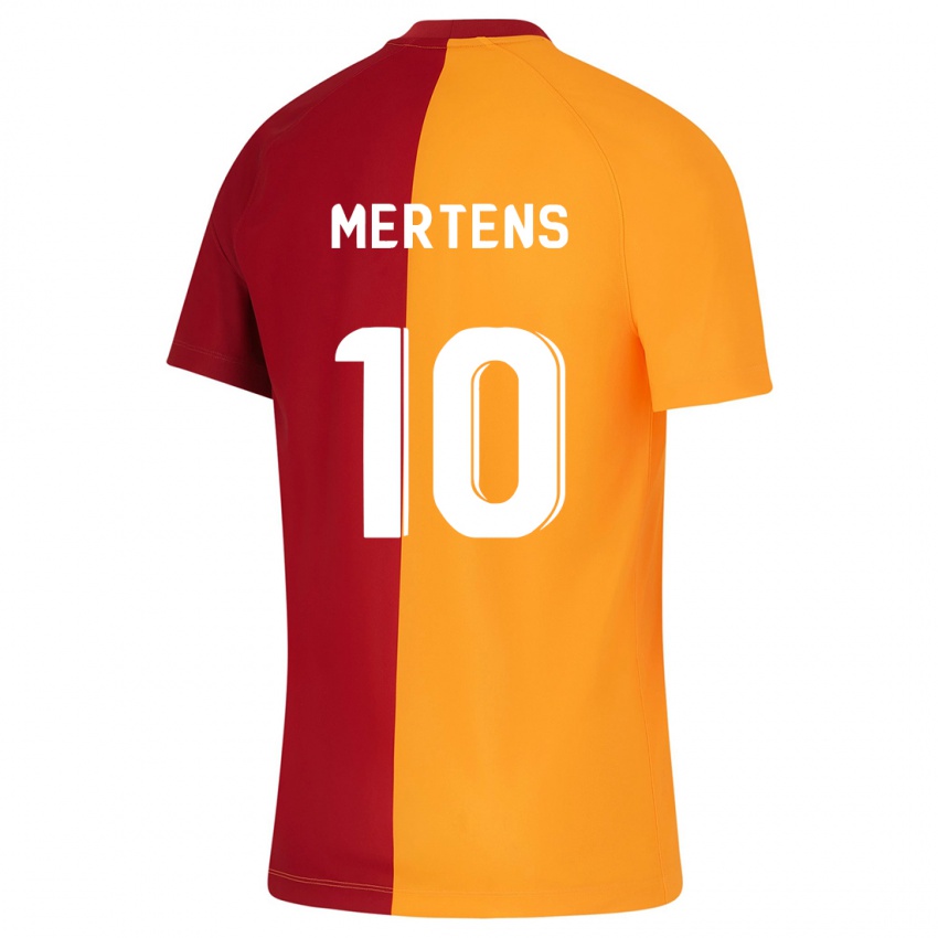 Donna Maglia Dries Mertens #10 Arancia Kit Gara Home 2023/24 Maglietta