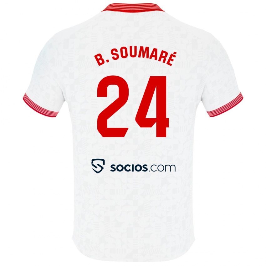 Donna Maglia Boubakary Soumare #24 Bianco Kit Gara Home 2023/24 Maglietta