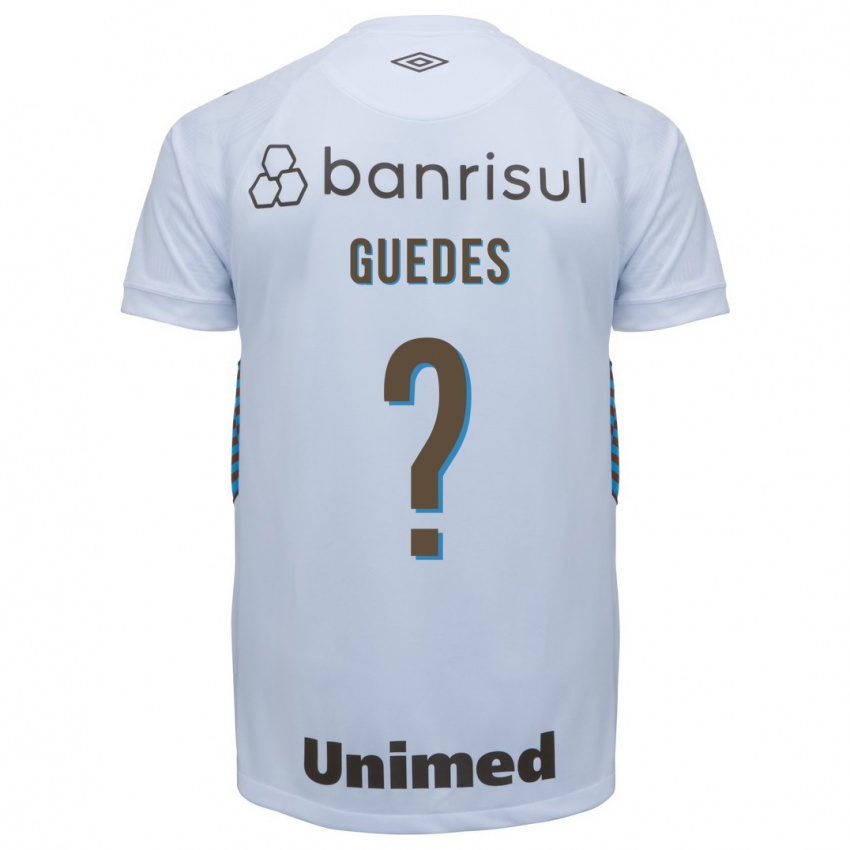 Donna Maglia Guilherme Guedes #0 Bianco Kit Gara Away 2023/24 Maglietta