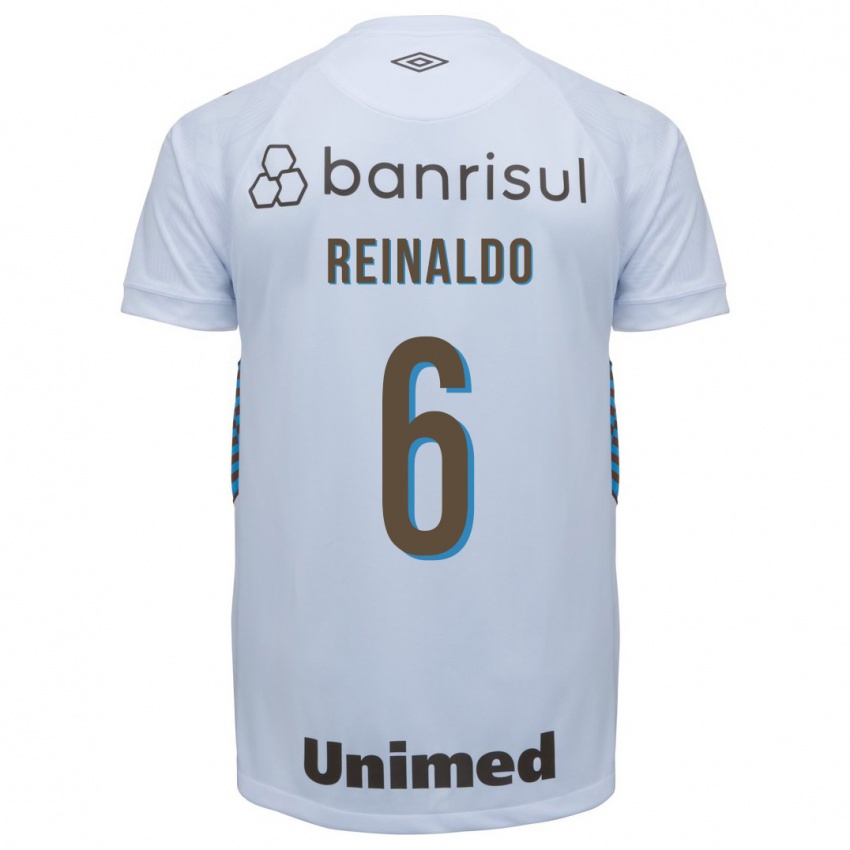 Donna Maglia Reinaldo #6 Bianco Kit Gara Away 2023/24 Maglietta