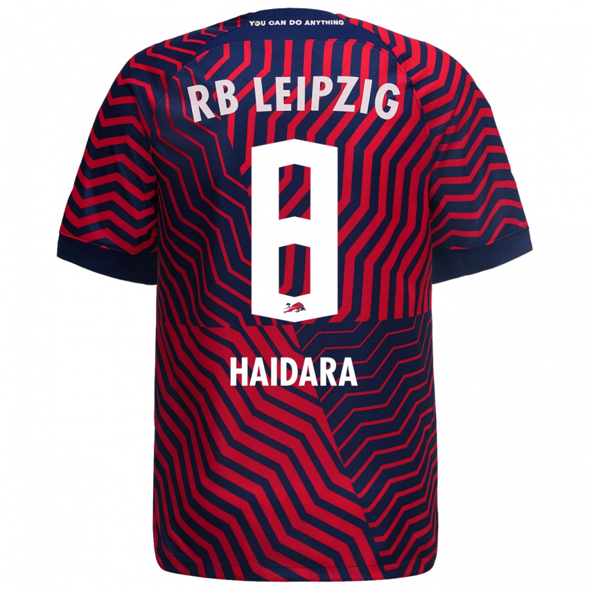 Donna Maglia Amadou Haidara #8 Blu Rosso Kit Gara Away 2023/24 Maglietta