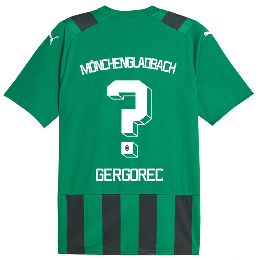 Donna Maglia Noel Gergorec #0 Nero Verde Kit Gara Away 2023/24 Maglietta