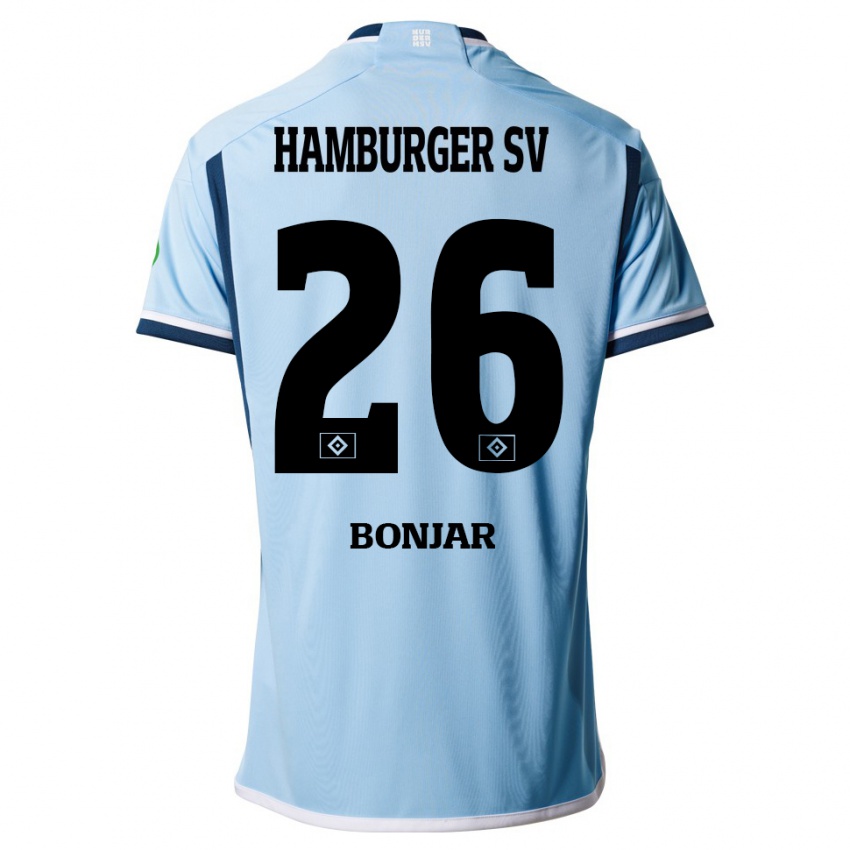 Donna Maglia Amir Bonjar #26 Blu Kit Gara Away 2023/24 Maglietta