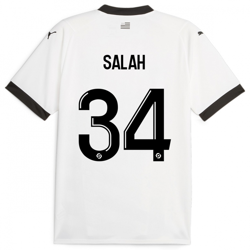 Donna Maglia Ibrahim Salah #34 Bianco Kit Gara Away 2023/24 Maglietta
