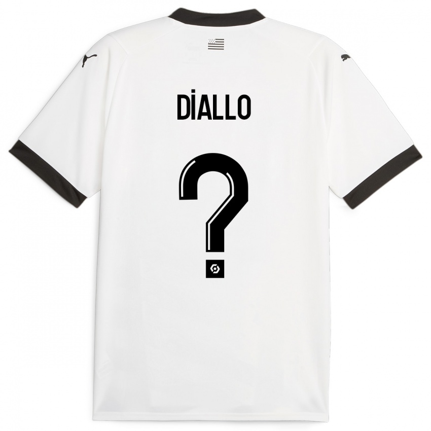 Donna Maglia Amadou Diallo #0 Bianco Kit Gara Away 2023/24 Maglietta