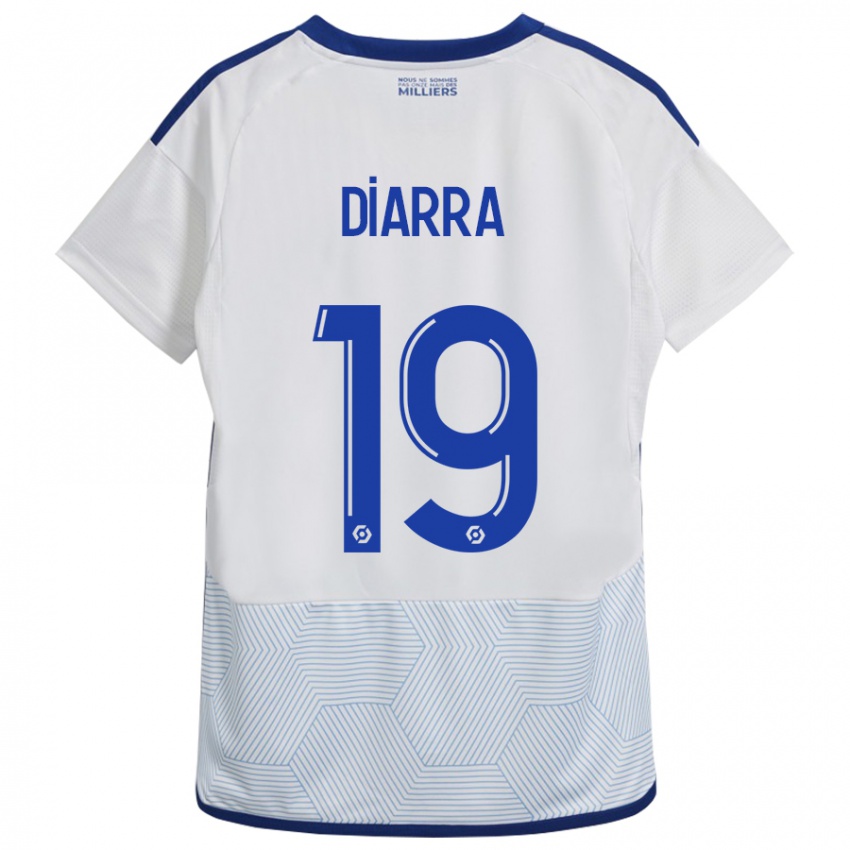 Donna Maglia Habib Diarra #19 Bianco Kit Gara Away 2023/24 Maglietta