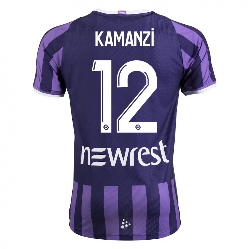 Donna Maglia Warren Kamanzi #12 Porpora Kit Gara Away 2023/24 Maglietta