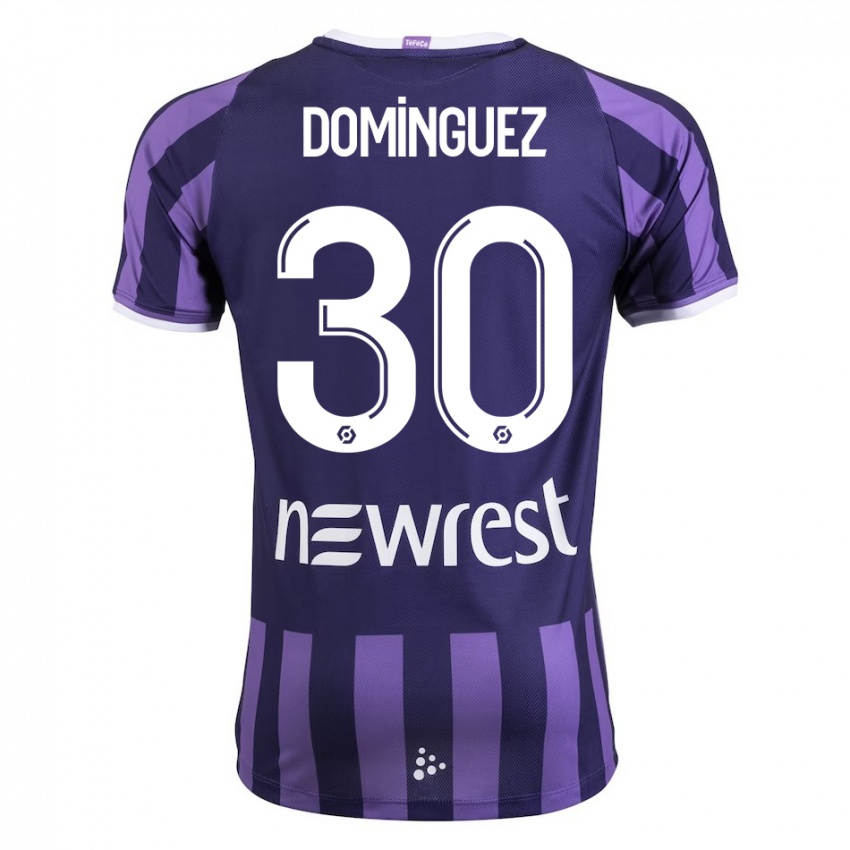 Donna Maglia Álex Domínguez #30 Porpora Kit Gara Away 2023/24 Maglietta