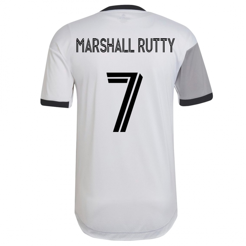 Donna Maglia Jahkeele Marshall-Rutty #7 Bianco Kit Gara Away 2023/24 Maglietta