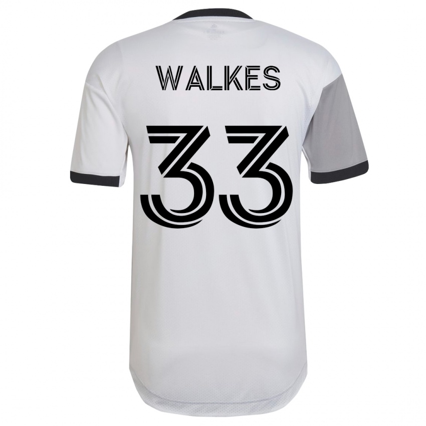 Donna Maglia Reshaun Walkes #33 Bianco Kit Gara Away 2023/24 Maglietta