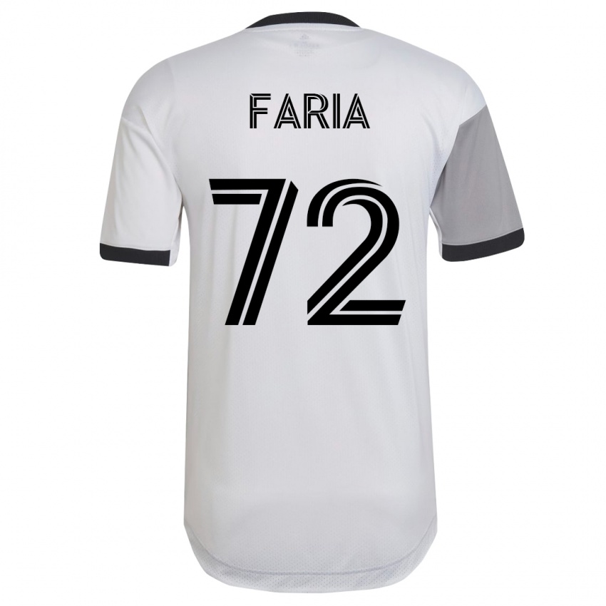 Donna Maglia Jordan Faria #72 Bianco Kit Gara Away 2023/24 Maglietta