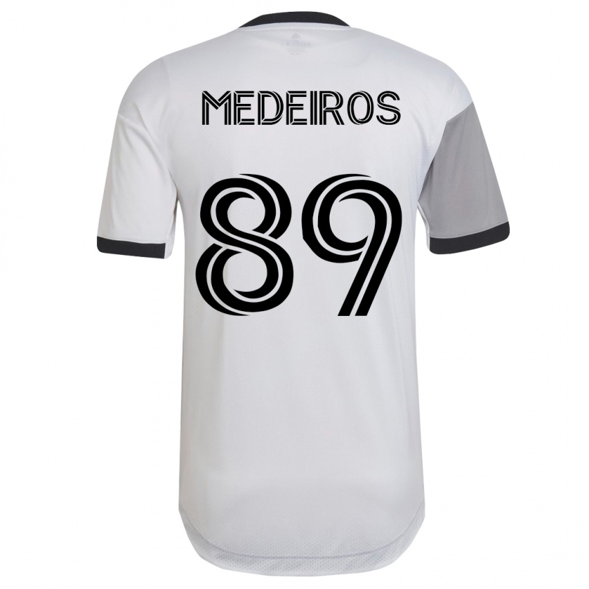 Donna Maglia Matthew Medeiros #89 Bianco Kit Gara Away 2023/24 Maglietta