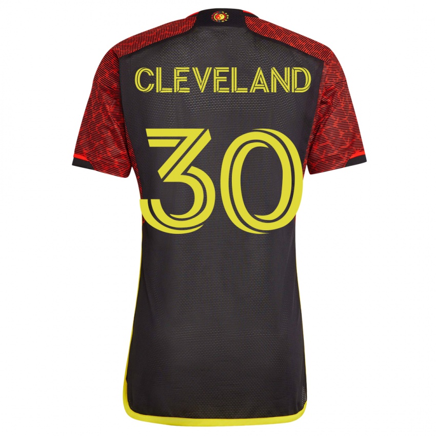 Donna Maglia Stefan Cleveland #30 Arancia Kit Gara Away 2023/24 Maglietta